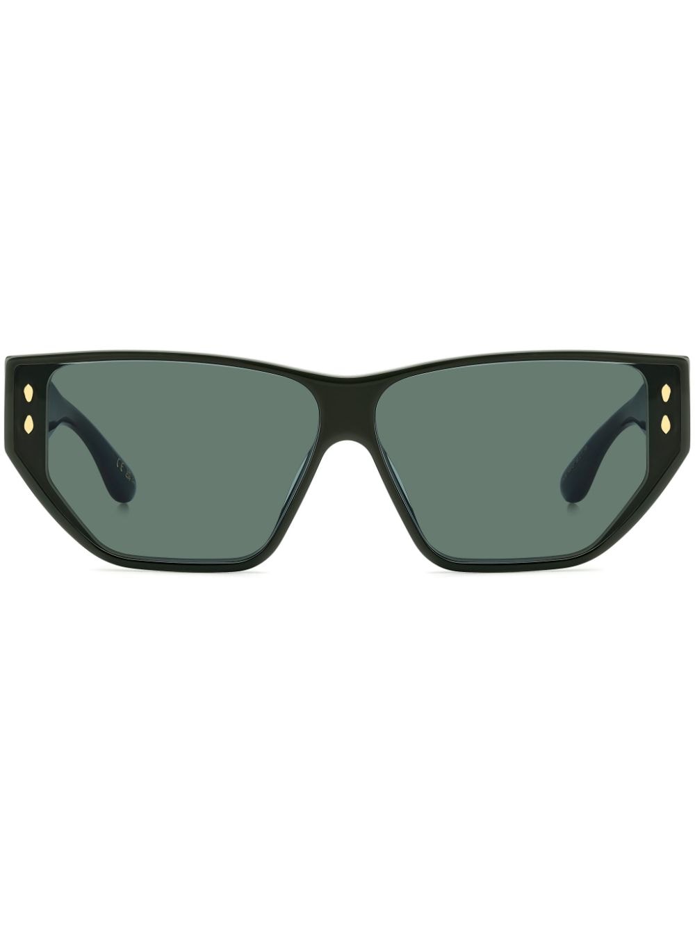 Isabel Marant Eyewear Zonnebril met rechthoekig montuur Groen