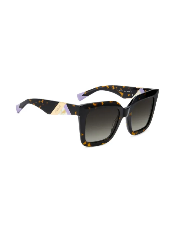 MISSONI EYEWEAR tortoiseshell-effect Square Sunglasses  display picture 3