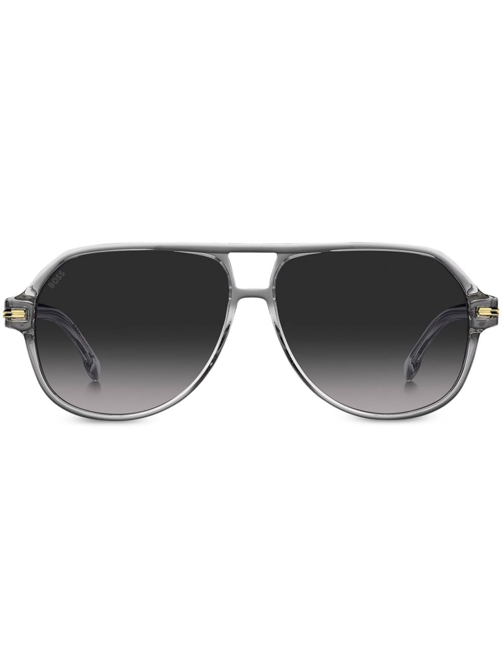 Hugo Boss Pilot-frame Sunglasses In Gray