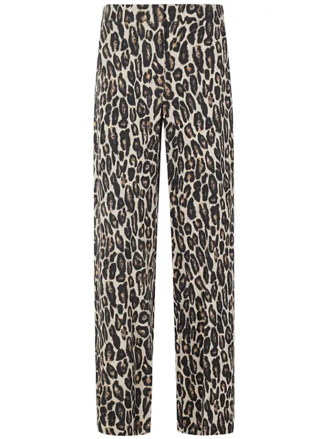 Theory leopard-print trousers