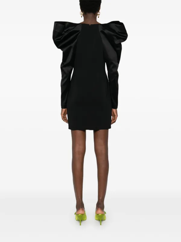 Karl Lagerfeld bow sleeve Mini Dress Black FARFETCH TR