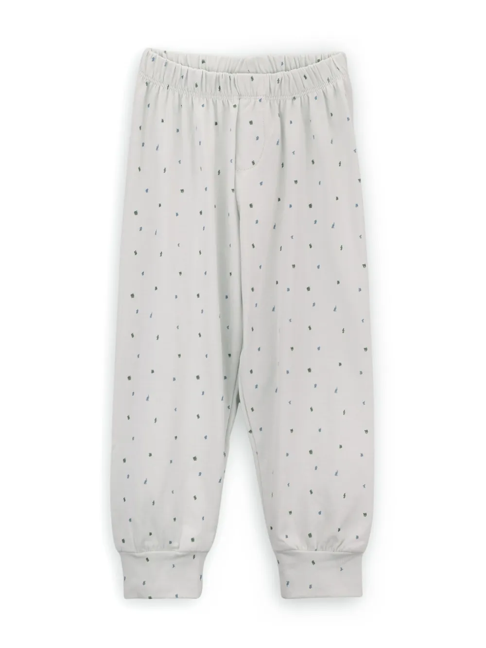 Shop Knot Pencil Dots Trousers (set Of Two) In 白色