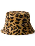 Prada printed bucket hat - Neutrals