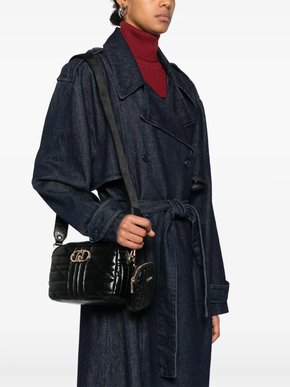 LIU JO Gewatteerde crossbodytas - Zwart