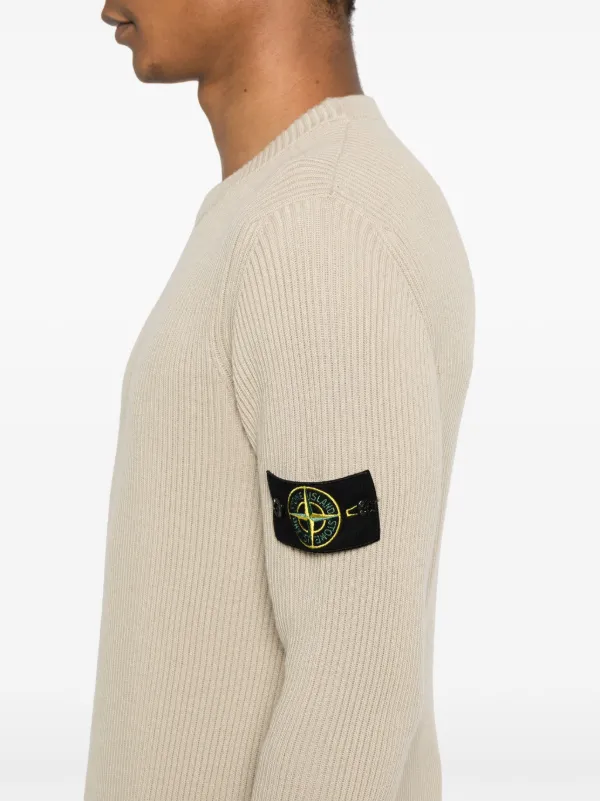 Stone Island コンパスバッジ セーター | ニュートラル | FARFETCH JP