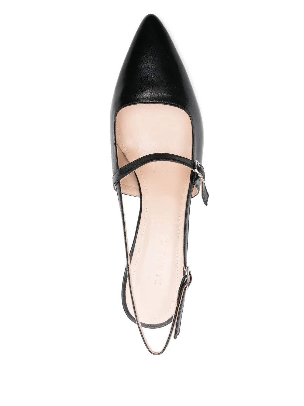 P.A.R.O.S.H. Leren slingback pumps Zwart