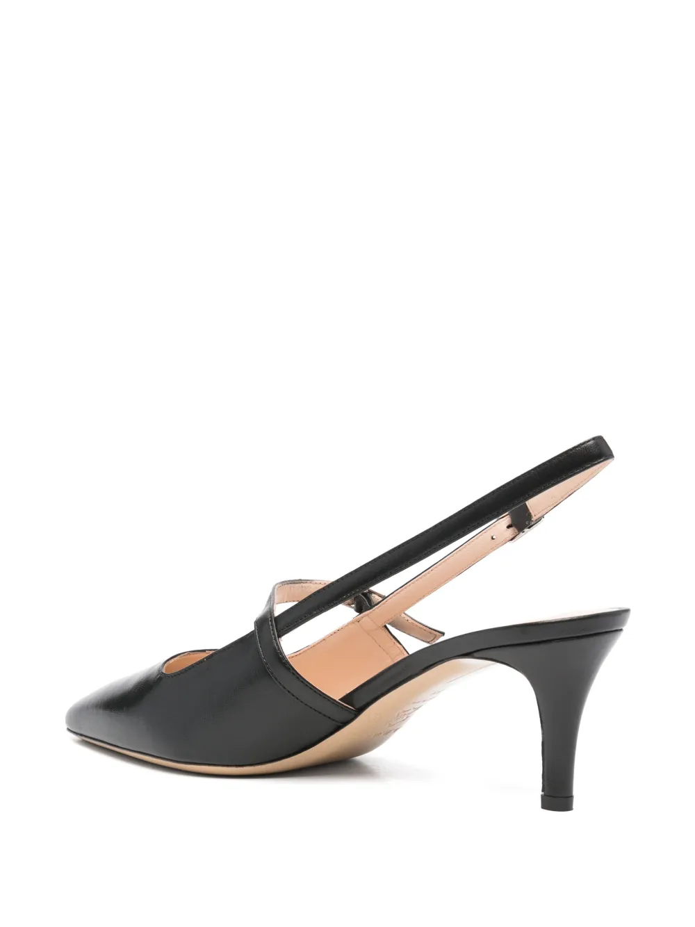 P.A.R.O.S.H. Leren slingback pumps Zwart