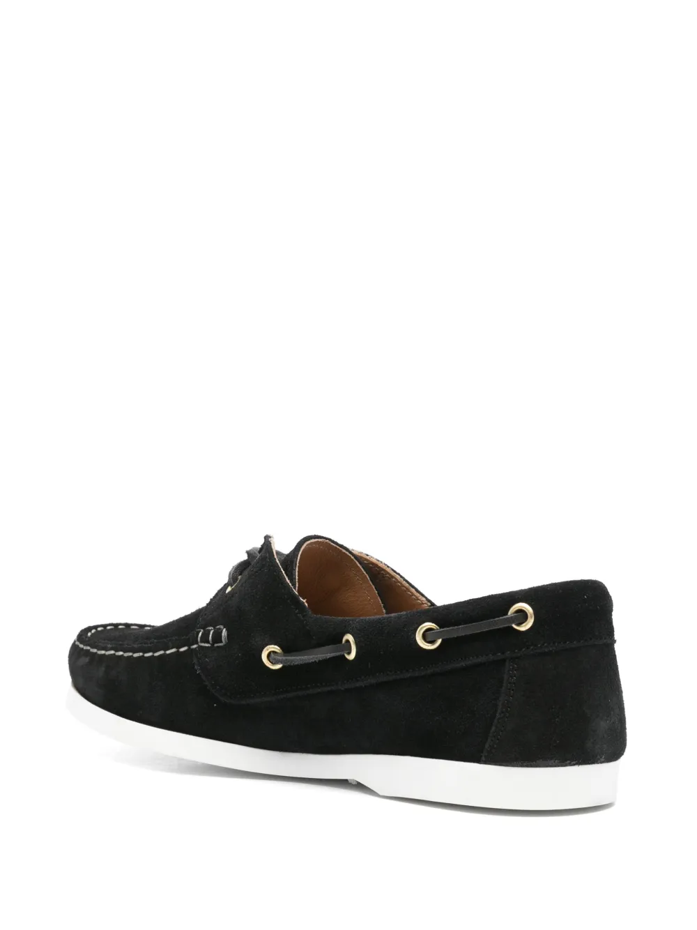 P.A.R.O.S.H. suede boat shoes Black