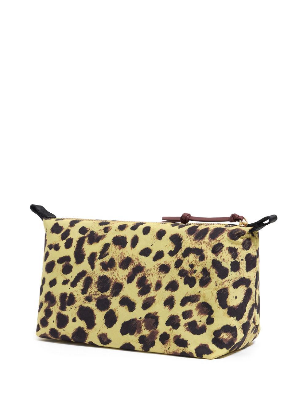 Bimba y Lola animal-print trapeze makeup bag - Geel