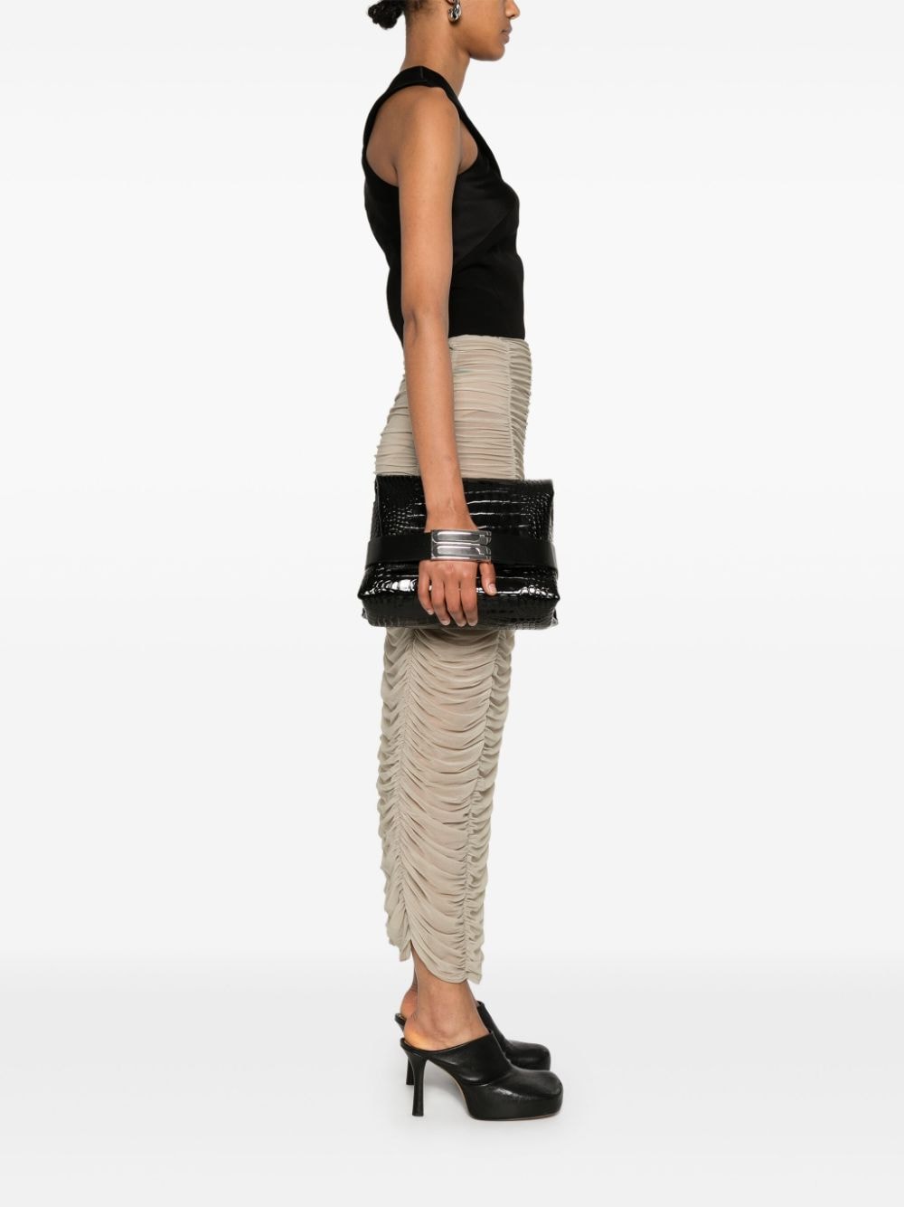 Victoria Beckham B clutch bag - Zwart