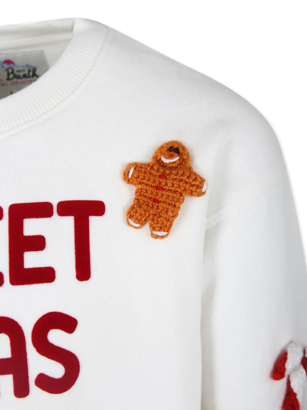 MC2 Saint Barth Kids Sweater met applicatie Wit