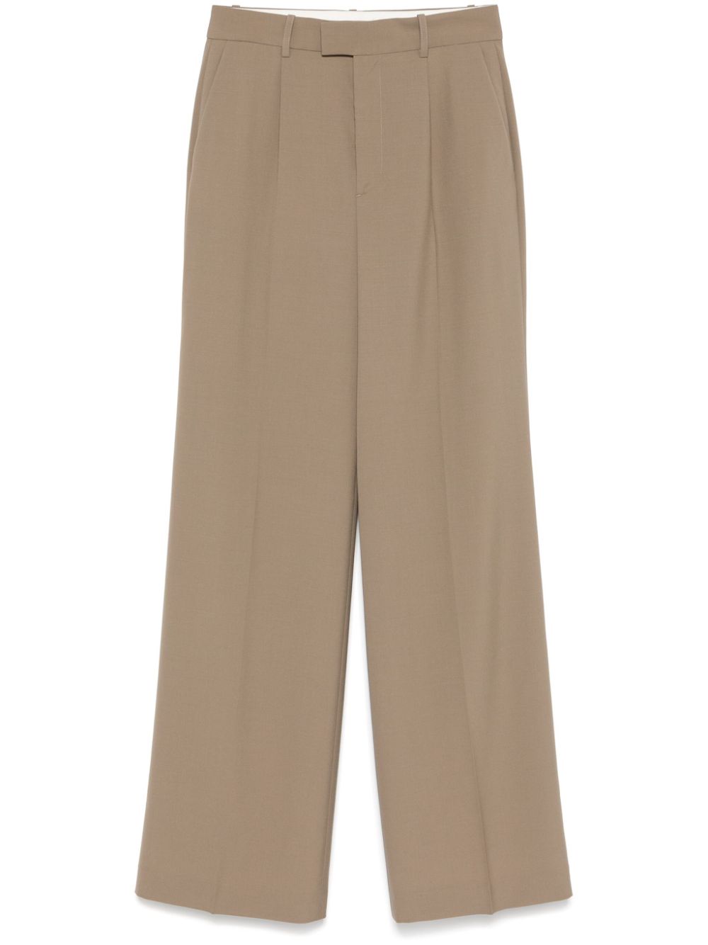 Róhe single-pleat trousers - Brown