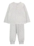 Knot Pencil Dots pyjamas - White