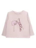 Knot Giraffe T-shirt - Pink