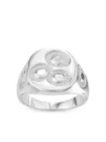 Bleue Burnham Chloroplast Impression signet ring - Silver