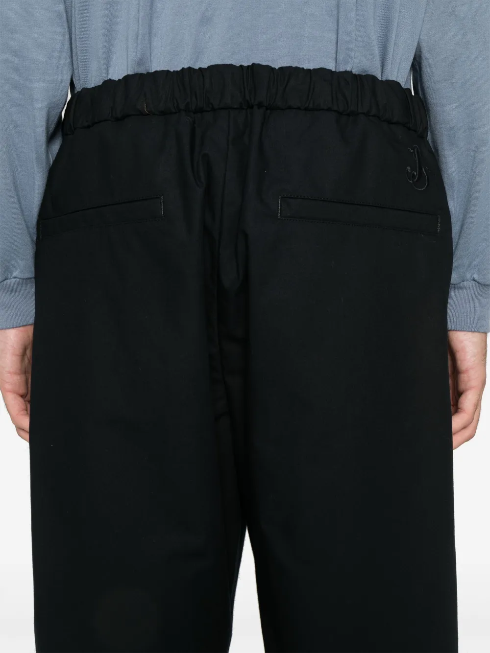 Jil Sander Broek met toelopende pijpen Blauw