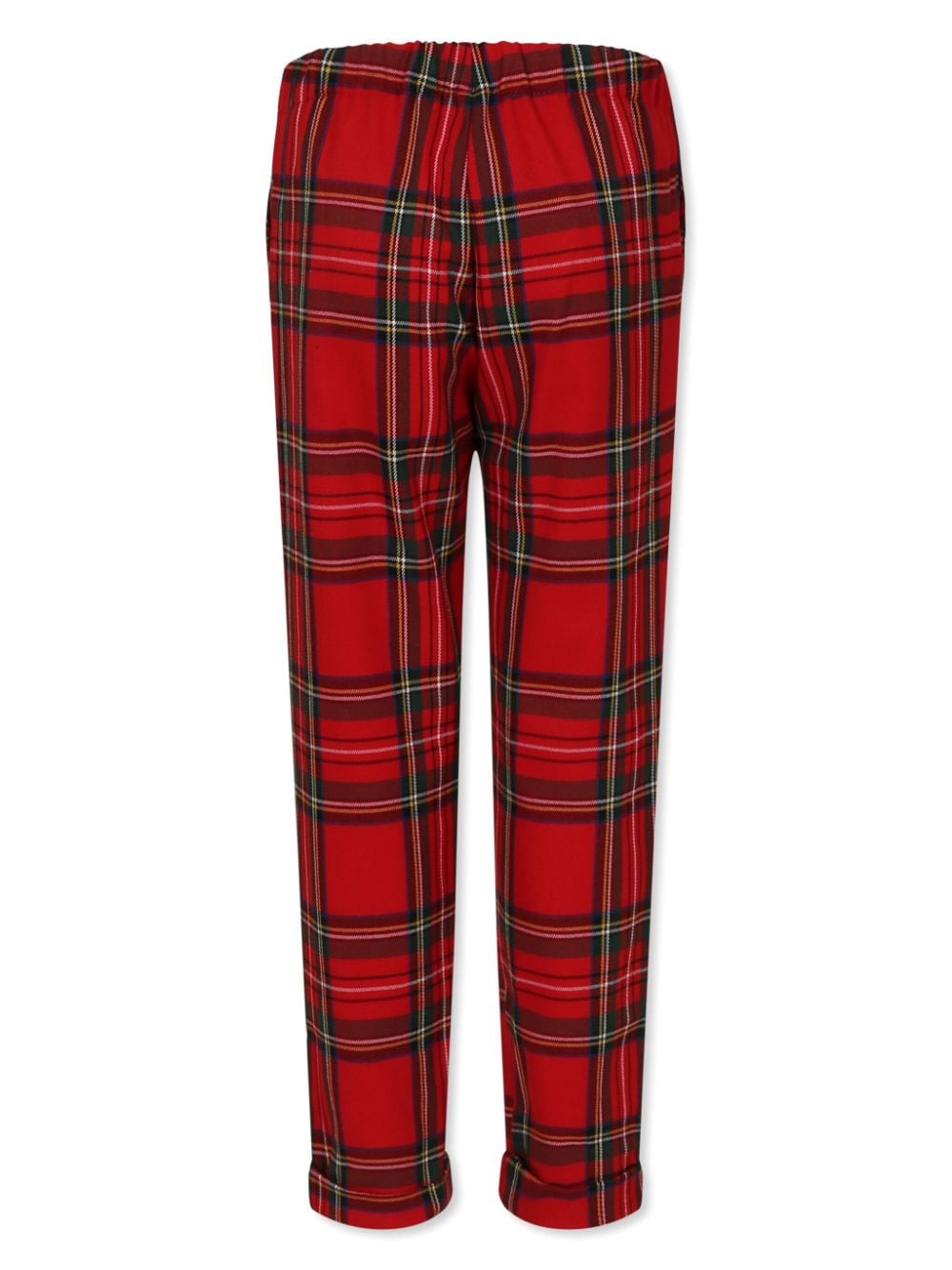 La Stupenderia plaid-check trousers - Rood