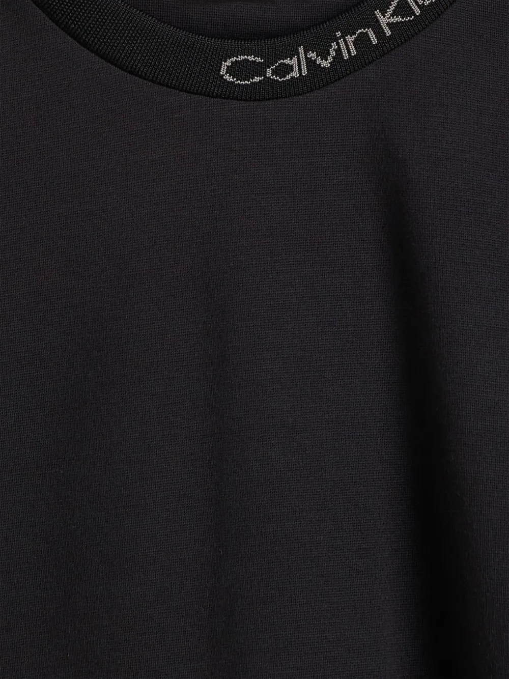Calvin Klein Kids Jurk met kraag met geborduurd logo Zwart