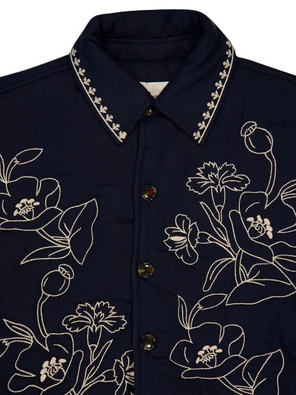 Baziszt Embroidery Shirt Jacket | Blue | FARFETCH