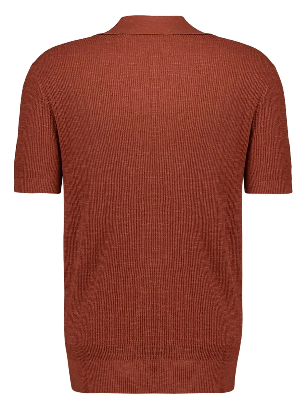 Frescobol Carioca Joaquim geribbeld T-shirt met V-hals - Bruin