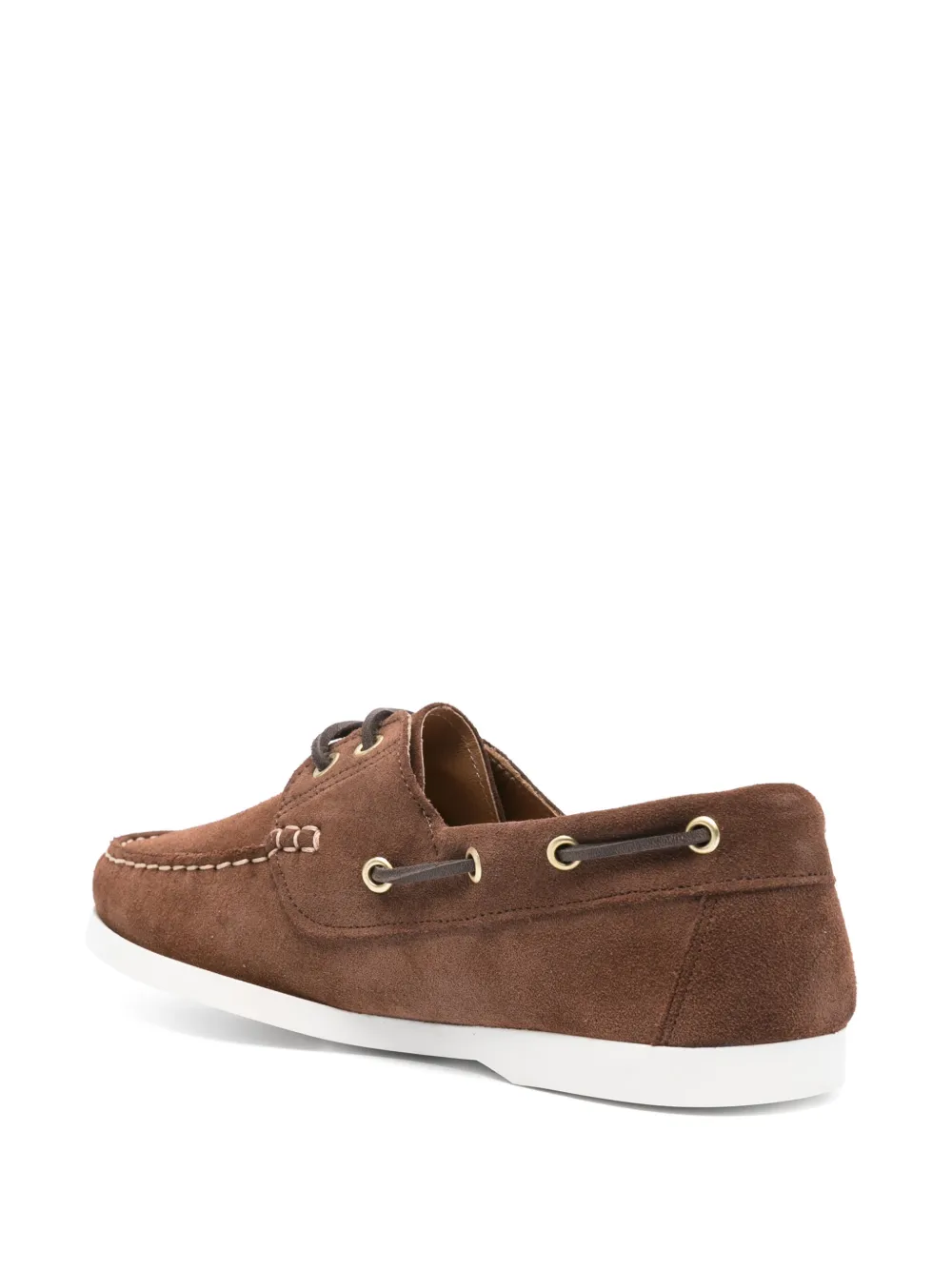 P.A.R.O.S.H. suede boat shoes Brown