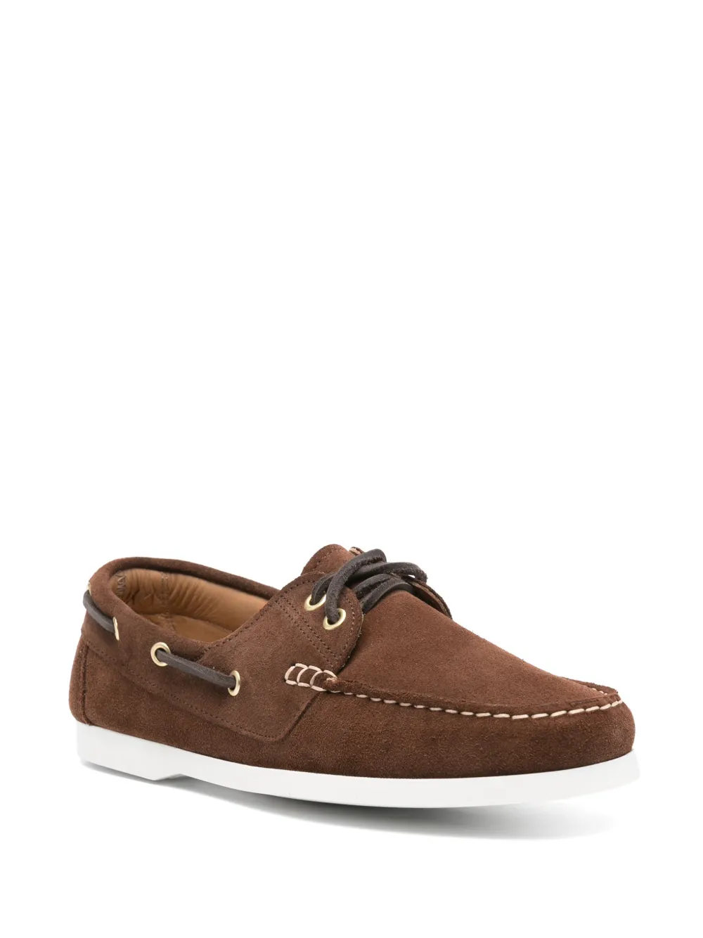 P.A.R.O.S.H. suede boat shoes - Bruin