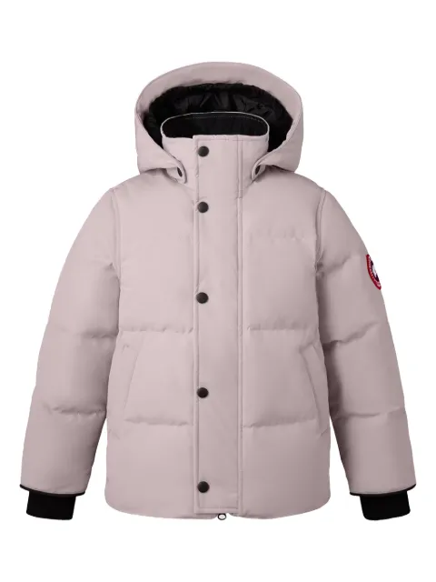 Canada Goose Kids جاكيت مبطن بشارة شعار الماركة