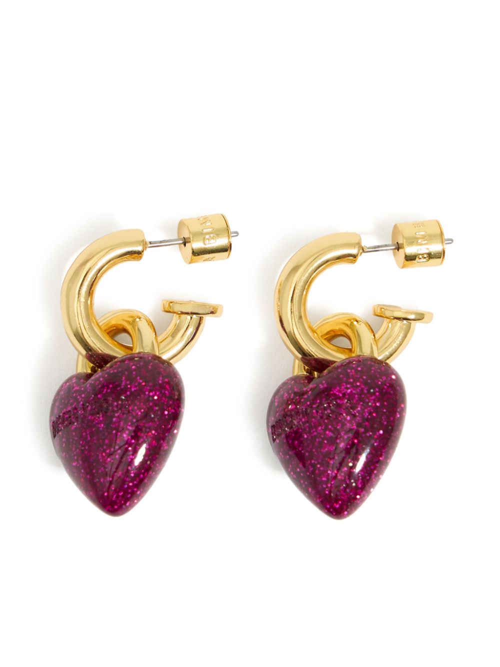 heart pendant earrings