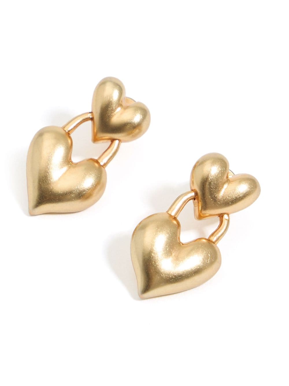 Bimba y Lola double heart earrings - Goud