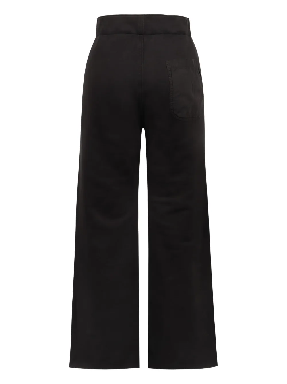 Nili Lotan cotton straight-leg trousers - Zwart