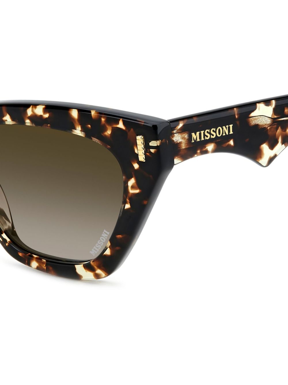 Shop Missoni Eyewear Tortoiseshell-effect Cat-eye Sunglasses In Black