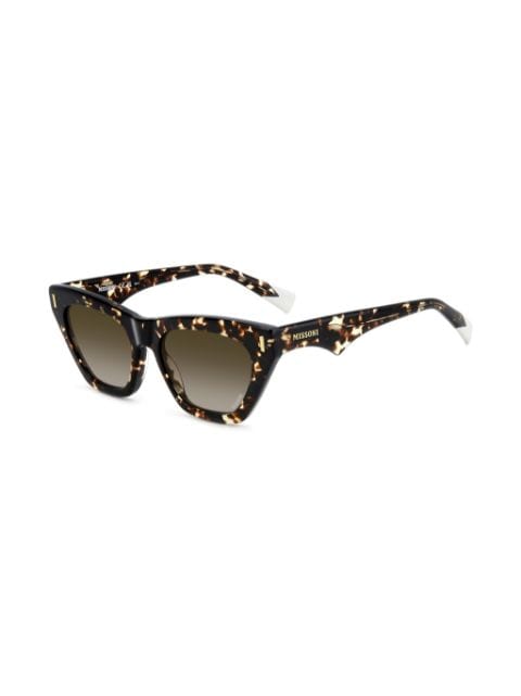 tortoiseshell-effect cat-eye sunglasses