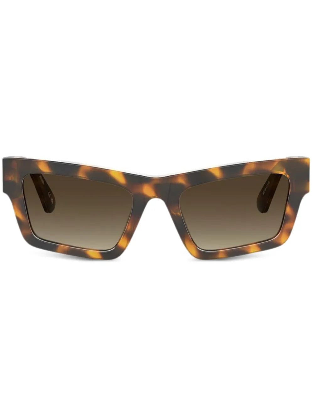 Moschino Eyewear Zonnebril met logoplakkaat Bruin