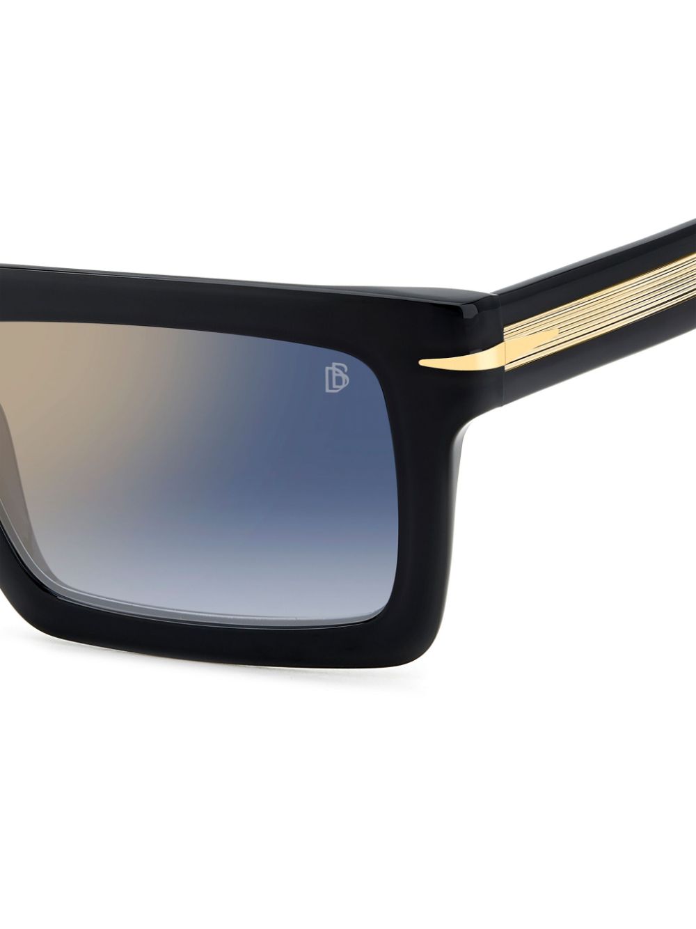 Shop Eyewear By David Beckham Rectangle-frame Sunglasses In Black