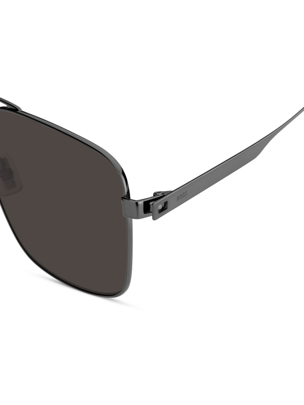 Shop Hugo Boss Square-frame Sunglasses In Grey