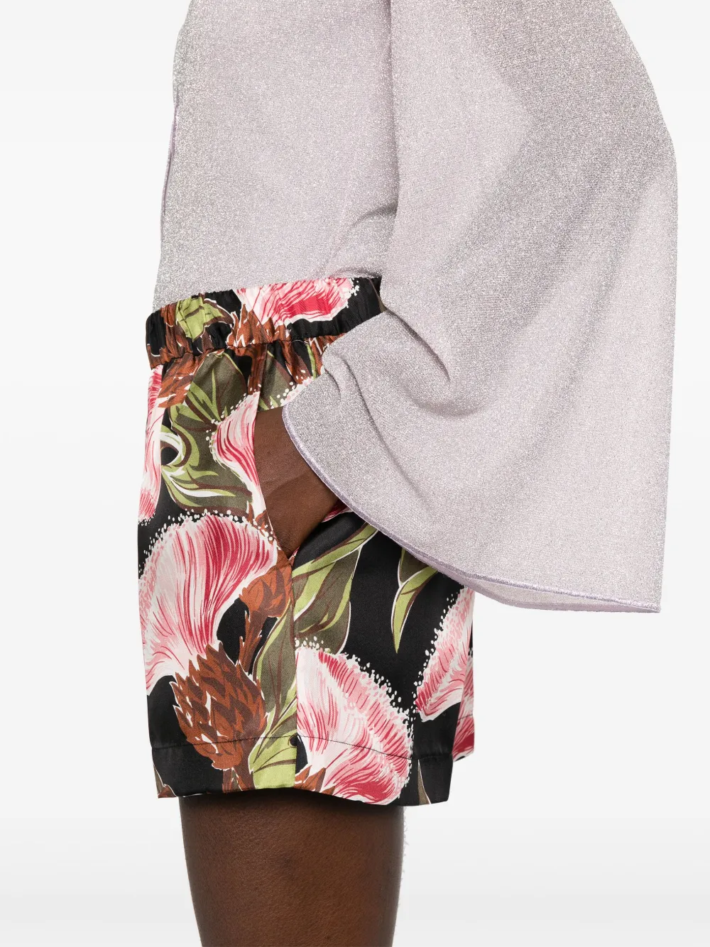 P.A.R.O.S.H. Zijden shorts Zwart