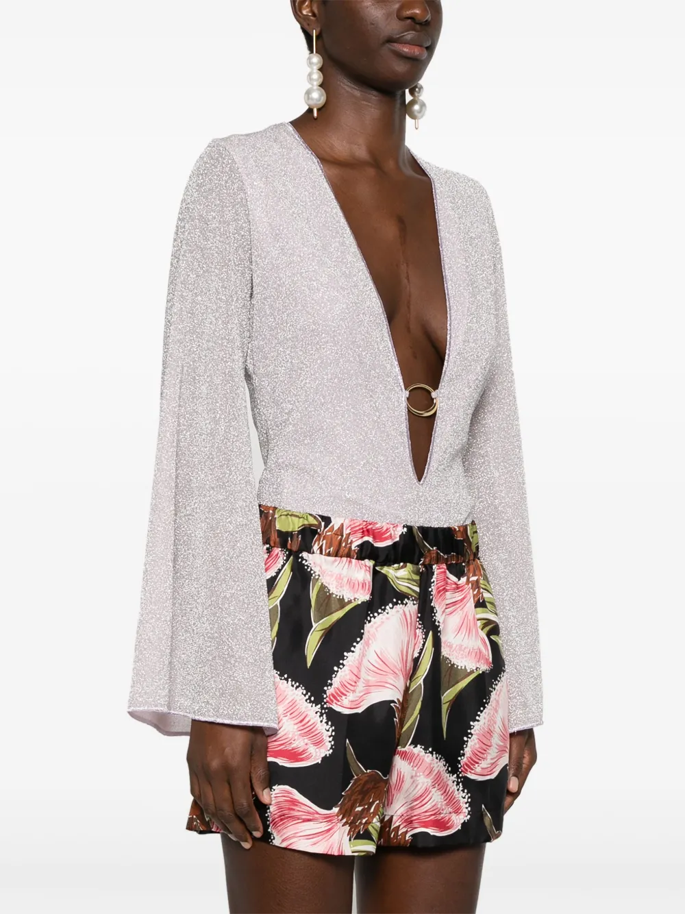 P.A.R.O.S.H. Zijden shorts Zwart