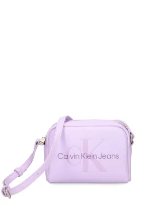 Calvin Klein Jeans logo print Crossbody Bag Purple FARFETCH ZA