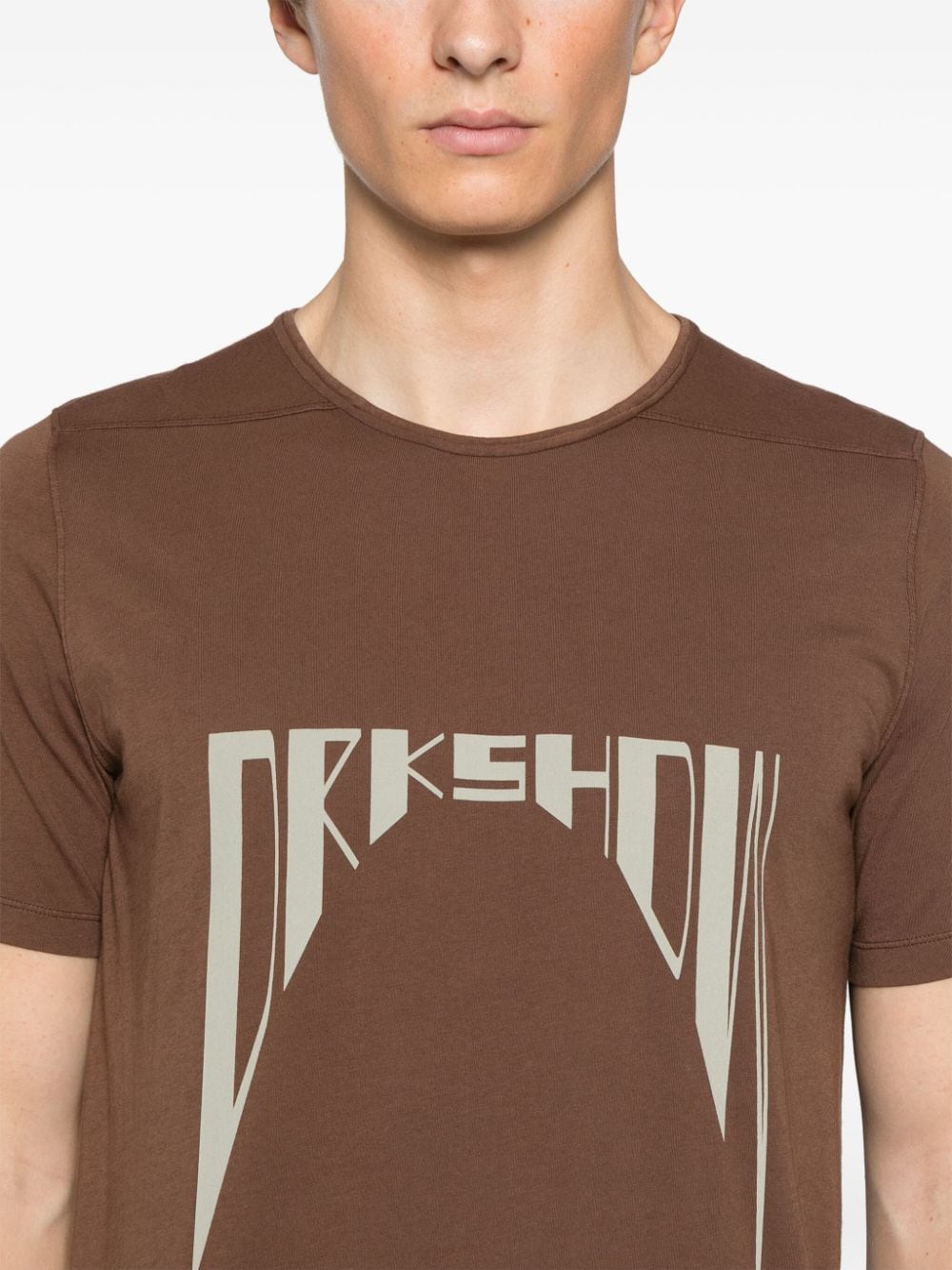 Shop Rick Owens Drkshdw Level T-shirt In Brown