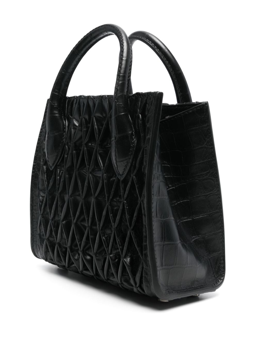 Shop Ermanno Scervino Mini Maggie Tote Bag In Black