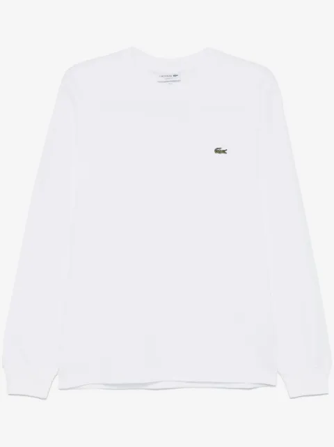 Lacoste logo-patch long-sleeve T-shirt