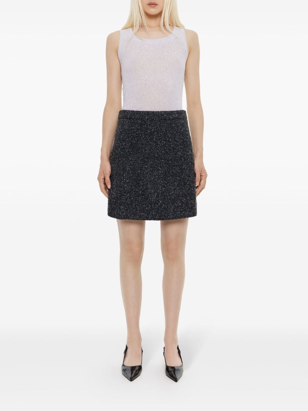 Shop Bimba Y Lola A-line Mini Skirt In Grey