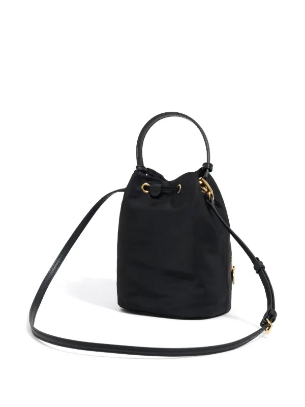 【BIMBA Y LOLA】コットンバケットバッグ Black nylon bucket bag