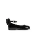 ANDANINES bow-detail ballerina shoes - Black