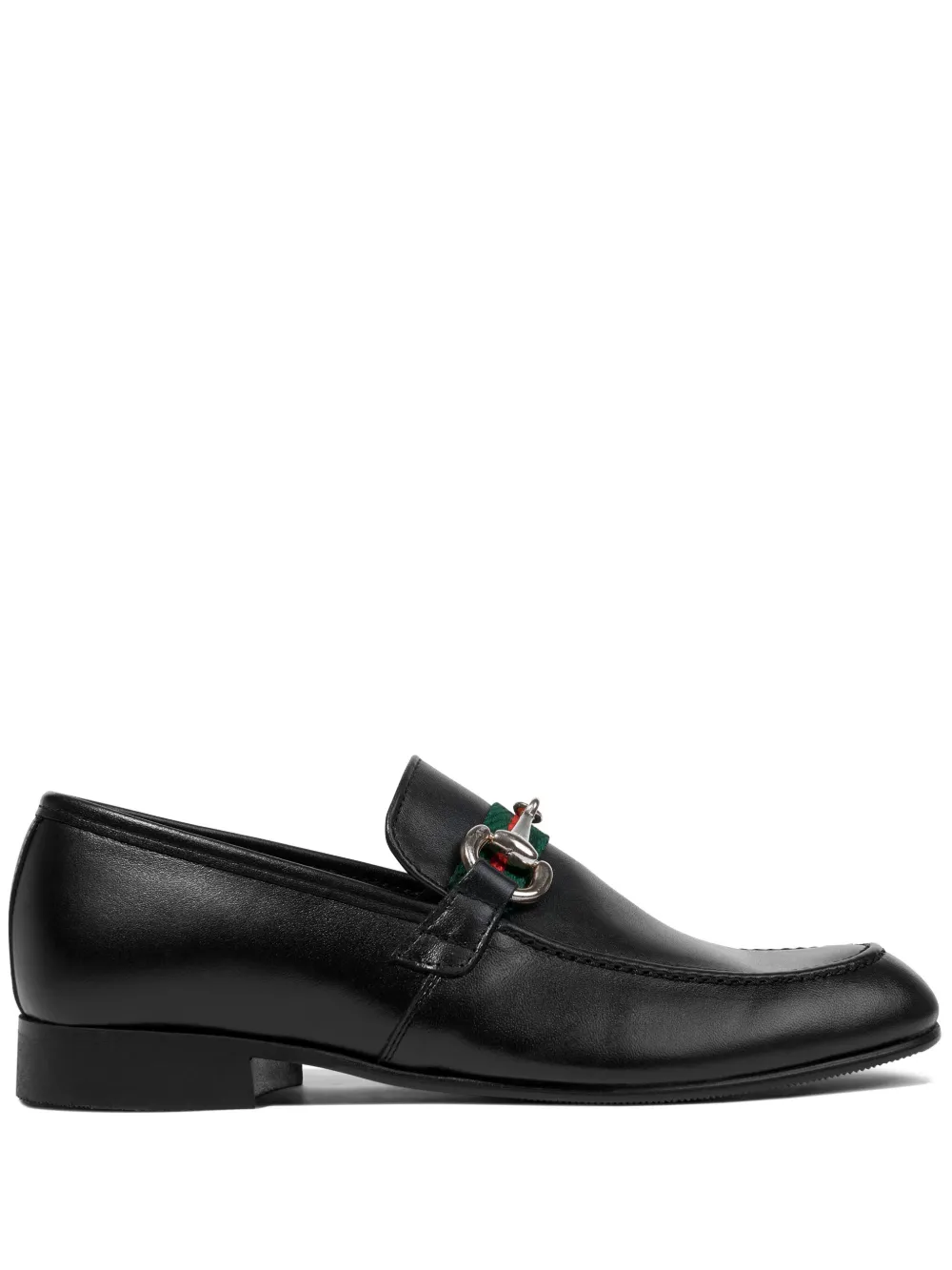 Andanines Boys Leather Loafers In 黑色