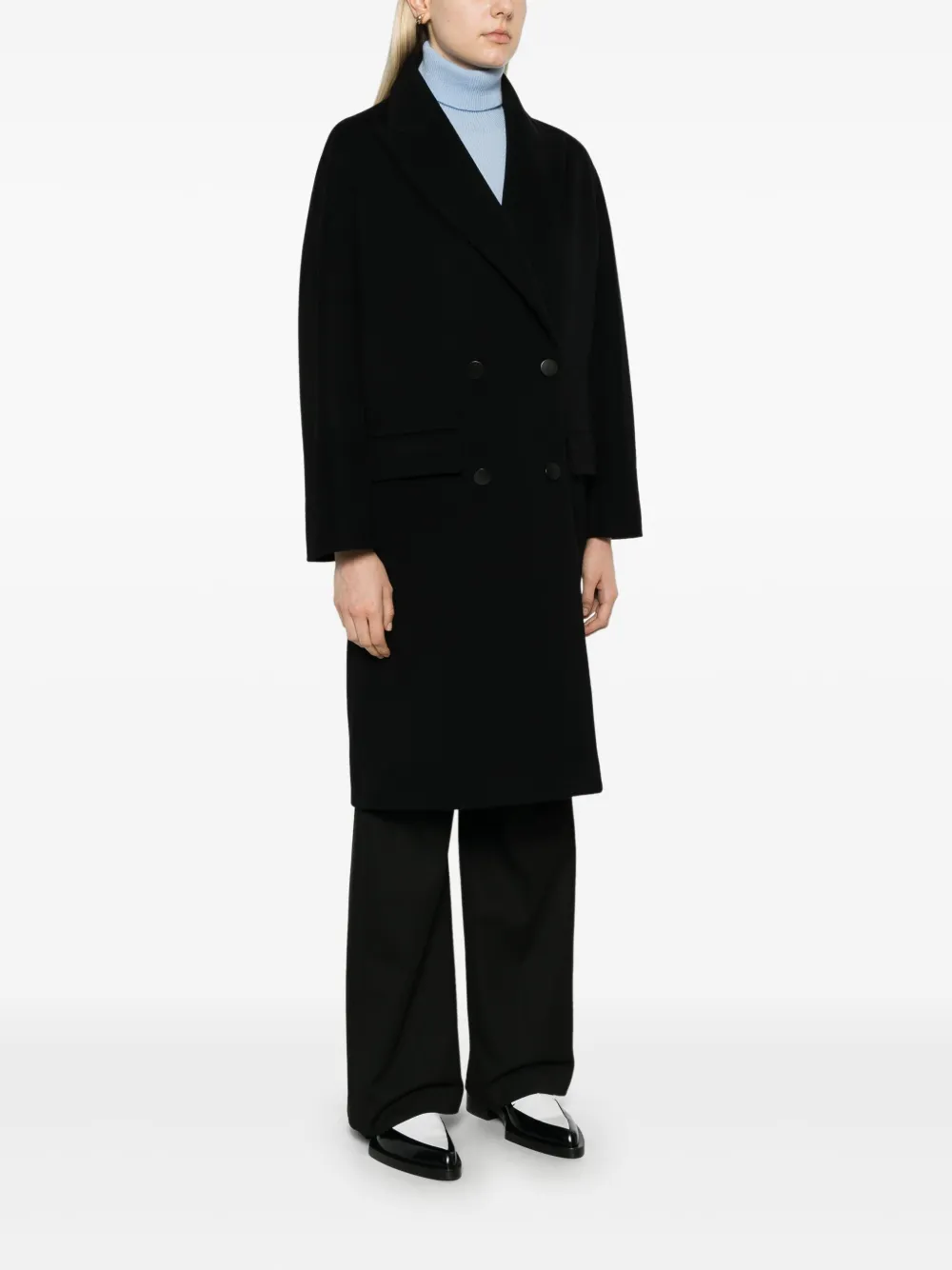 Tagliatore Berenice Coat In Black