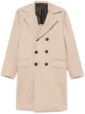 Kiton felted coat - Brown