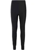 THE ANDAMANE rhinestone-embellished leggings - Black