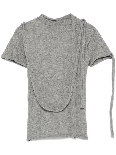 Ottolinger strappy knitted T-shirt