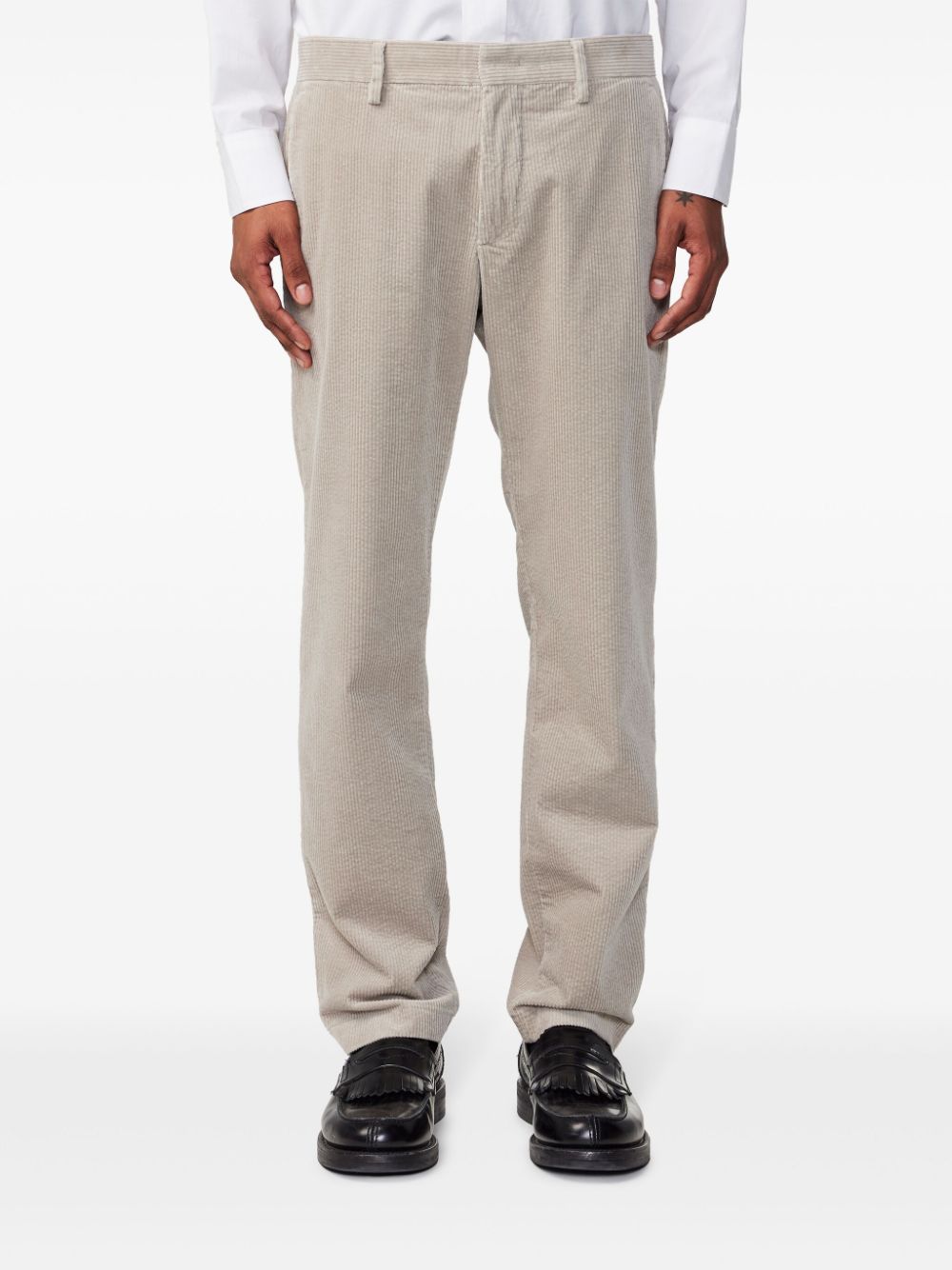 Shop Nn07 Corduroy Trousers In Neutrals